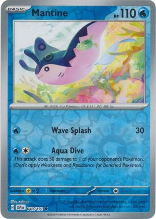 Mantine - 040/191 - Common Reverse Holo