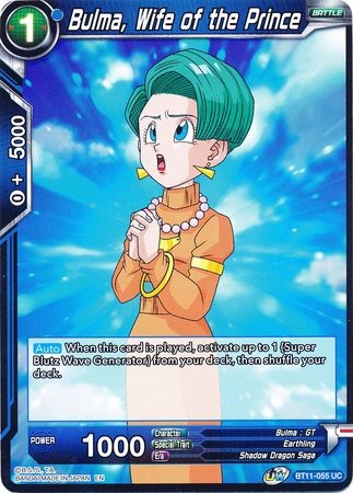 Bulma, Wife of the Prince - BT11-055 - Uncommon