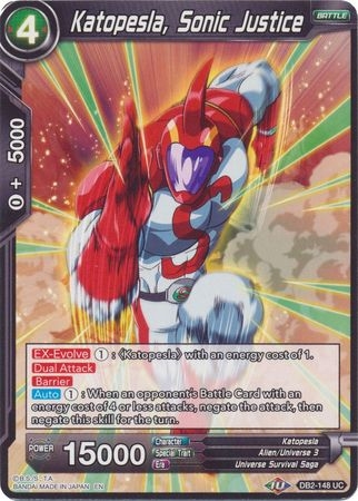 Katopesla, Sonic Justice (Reprint) - DB2-148 - Uncommon