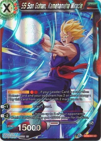 SS Son Gohan, Kamehameha Miracle - BT15-003 - Uncommon Foil