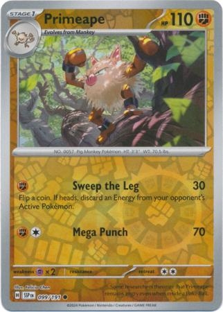 Primeape - 099/191 - Common Reverse Holo