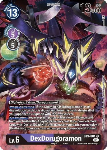 DexDorugoramon (Alternate Art) - BT9-081 SR - Super Rare