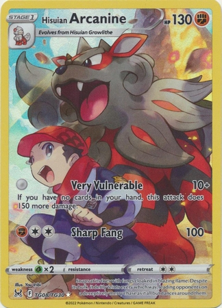 Hisuian Arcanine - TG08/TG30 - Holo Rare