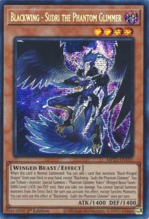 Blackwing - Sudri the Phantom Glimmer - MP23-EN155 Prismatic Secret Rare 1st Edition