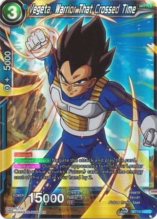 Vegeta, Warrior That Crossed Time - BT10-042 - Common Foil