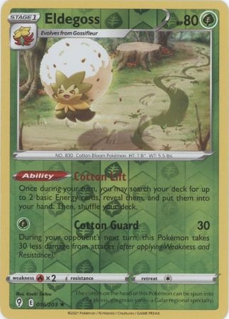 Eldegoss - 16/203 - Holo Rare Reverse Holo