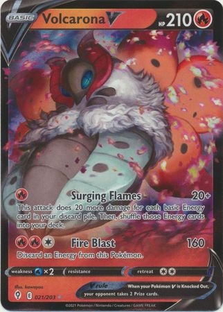 Volcarona V - 21/203 - Ultra Rare