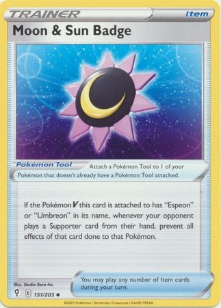 Moon & Sun Badge - 151/203 - Uncommon