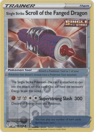 Single Strike Scroll of the Fanged Dragon - 158/203 - Uncommon Reverse Holo