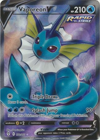 Vaporeon V - 172/203 - Full Art Ultra Rare