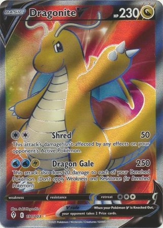 Dragonite V - 191/203 - Full Art Ultra Rare