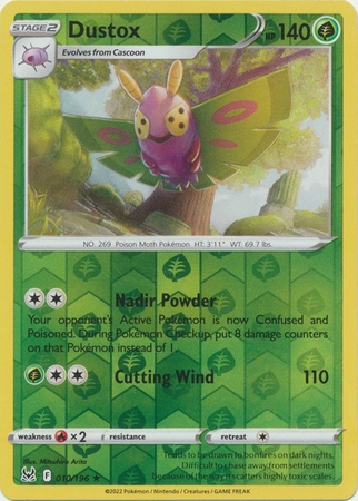Dustox - 010/196 - Rare Reverse Holo