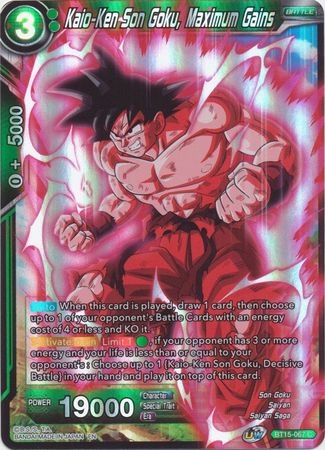 Kaio-Ken Son Goku, Maximum Gains - BT15-067 - Common Foil