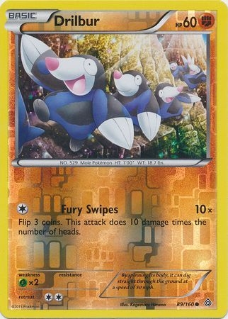 Drilbur - 89/160 - Common - Reverse Holo