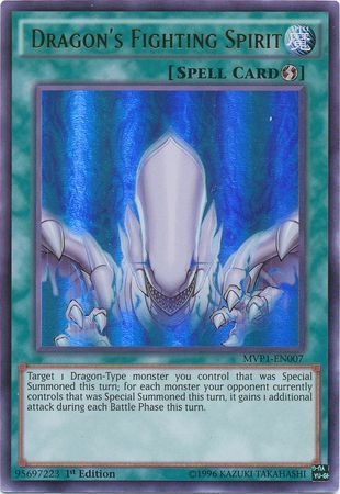Dragon's Fighting Spirit - MVP1-EN007 - Ultra Rare 1st Edition
