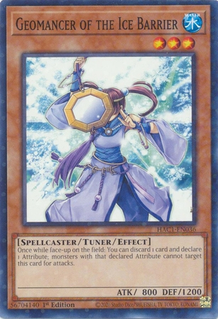 Geomancer of the Ice Barrier - HAC1-EN036 - Duel Terminal Common Parallel 1st Edition