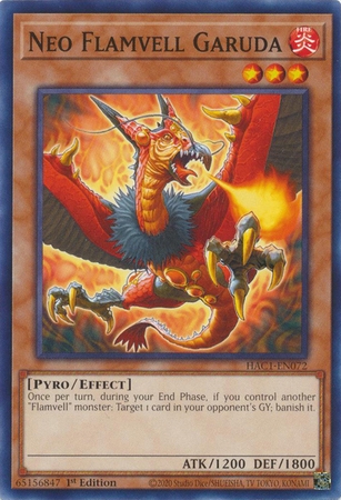 Neo Flamvell Garuda - HAC1-EN072 - Common 1st Edition