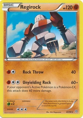 Regirock - 40/98 - Rare