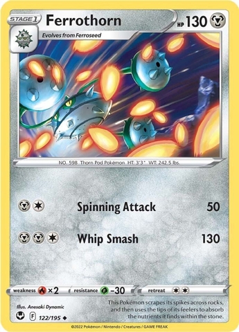 Ferrothorn - 122/195 - Uncommon Reverse Holo