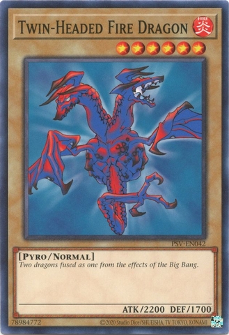 Twin-Headed Fire Dragon - PSV-EN042 - Common Unlimited (25th Reprint)