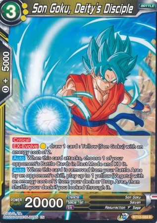 Son Goku, Deity's Disciple - BT12-089 - Rare