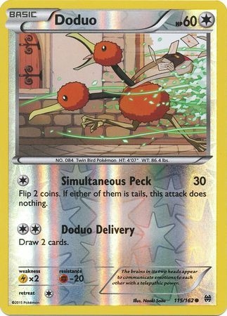 Doduo - 115/162 - Common Reverse Holo