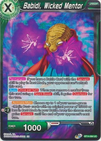 Babidi, Wicked Mentor - BT14-064 - Uncommon