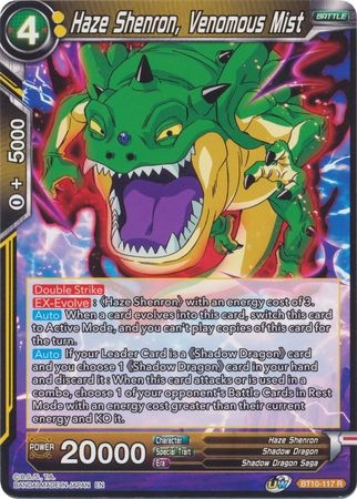 Haze Shenron, Venomous Mist - BT10-117 - Rare