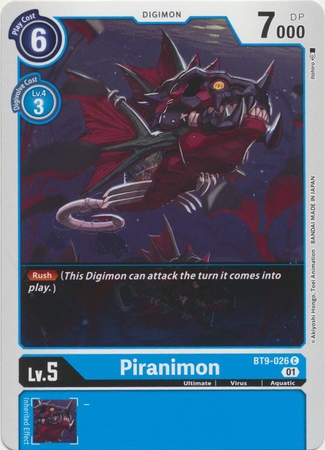 Piranimon - BT9-026 C - Common