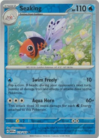 Seaking - 119/165 - Uncommon Reverse Holo