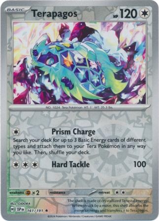 Terapagos - 161/191 - Reverse Holo Rare