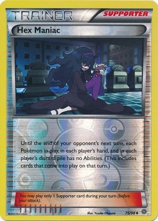 Hex Maniac - 75/98 - Uncommon Reverse Holo