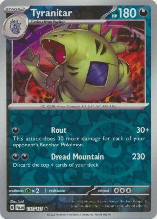 Tyranitar - 135/193 - Holo Rare Reverse Holo