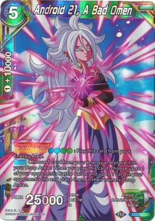 Android 21, A Bad Omen (Reprint) - XD2-08 - Rare Foil