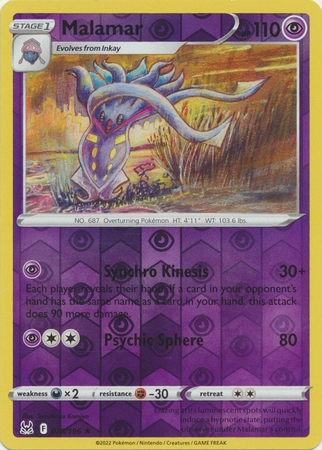 Malamar - 078/196 - Rare Reverse Holo