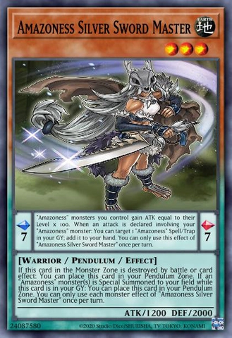 Amazoness Silver Sword Master - DABL-EN094 - Common 1st Edition