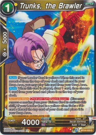 Trunks, the Brawler - BT14-103 - Common