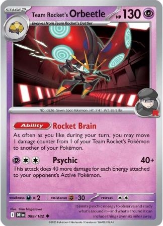 Team Rocket's Orbeetle - 089/182 - Uncommon