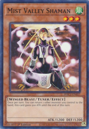 Mist Valley Shaman - HAC1-EN057 - Duel Terminal Common Parallel 1st Edition
