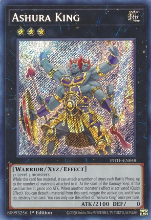 Ashura King - POTE-EN048 - Secret Rare 1st Edition