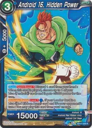 Android 16, Hidden Power - BT17-048 - Rare