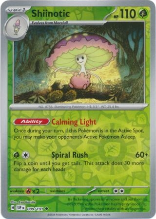 Shiinotic - 009/191 - Uncommon Reverse Holo
