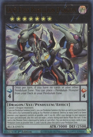 Odd-Eyes Rebellion Dragon - BLCR-EN076 - Ultra Rare 1st Edition