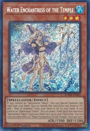 Water Enchantress of the Temple - BLMR-EN065 - Secret Rare 1st Edition