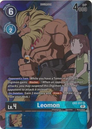Leomon (Alternate Art) - EX2-017 SR - Super Rare