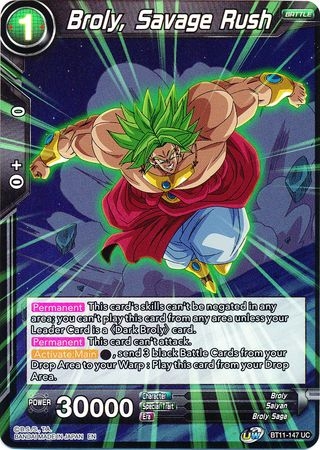 Broly, Savage Rush - BT11-147 - Foil Uncommon