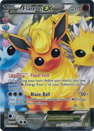 Flareon EX - RC28/RC32 - Full Art Ultra Rare