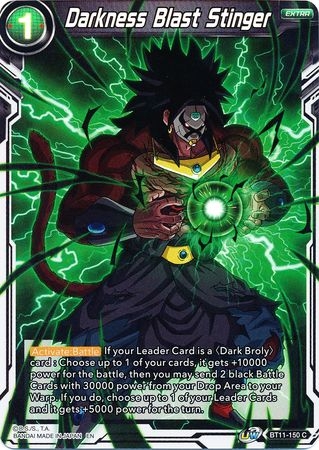 Darkness Blast Stinger - BT11-150 - Foil Common