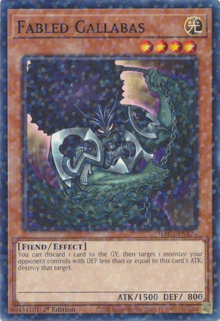 Fabled Gallabas - HAC1-EN126 - Duel Terminal Common Parallel 1st Edition