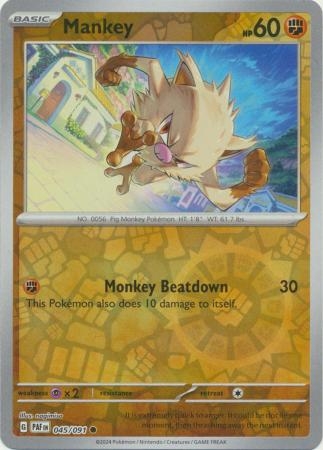 Mankey - 045/091 - Common Reverse Holo